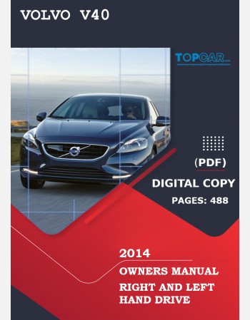volvo v40 2014 owners manual